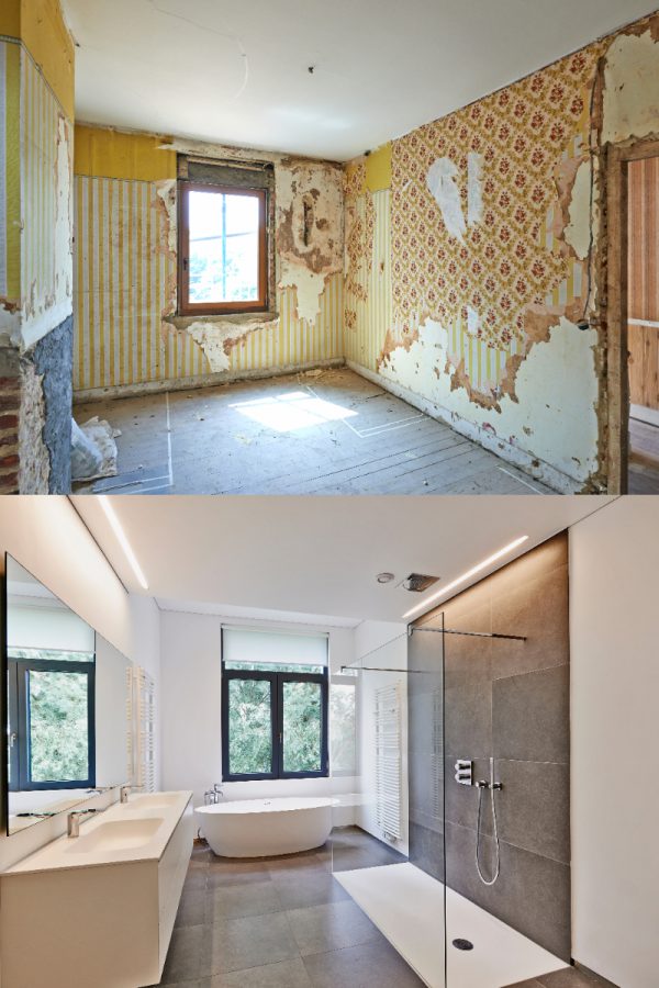 Renovation,Of,A,Bathroom,Before,And,After,In,Vertical,Format